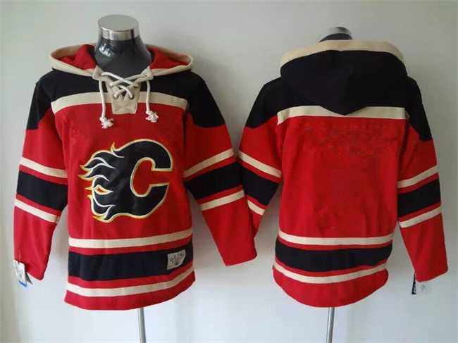 Men's Calgary Flames Blank Red Black Ageless Must-Have Lace-Up Pullover Hoodie,We sell and wholesale Men's Calgary Flames Blank Red Black Ageless Must-Have Lace-Up Pullover Hoodie on line form chian!